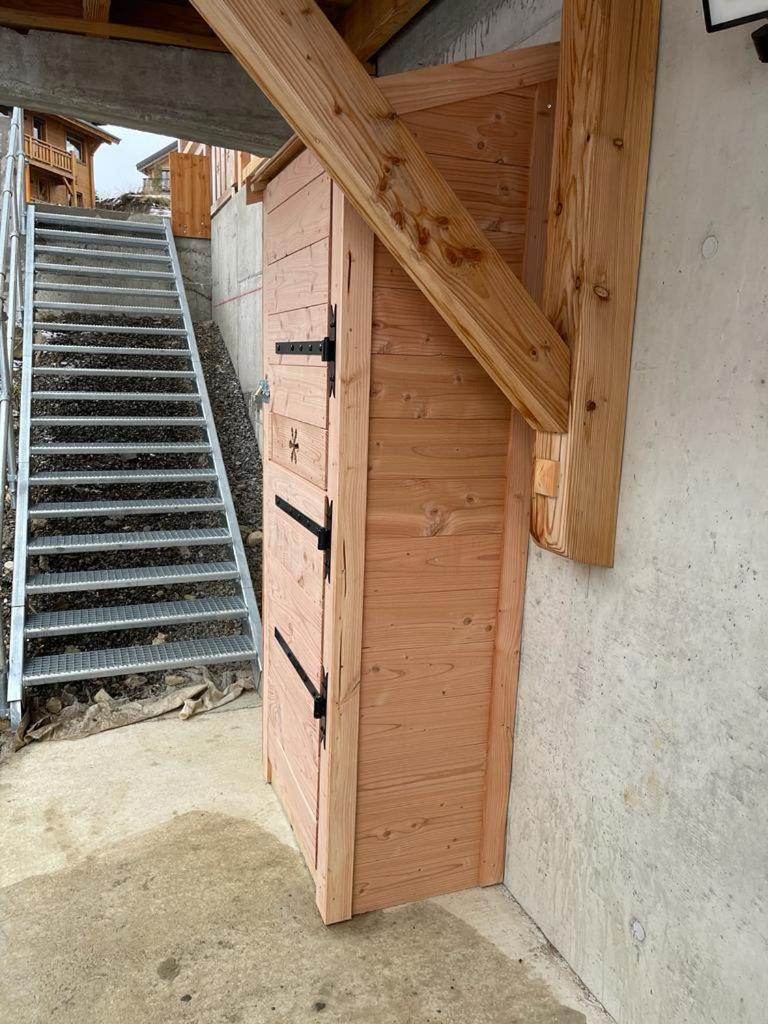 Appartement Lumineux Neuf Dans Bas De Chalet Le Douglas La Joue du Loup Extérieur photo