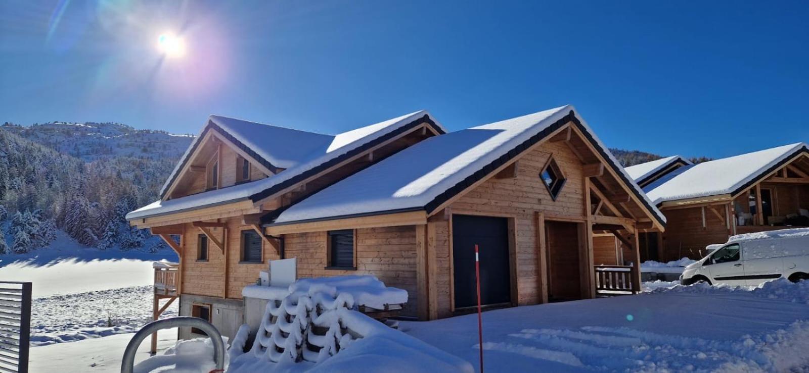 Appartement Lumineux Neuf Dans Bas De Chalet Le Douglas La Joue du Loup Extérieur photo