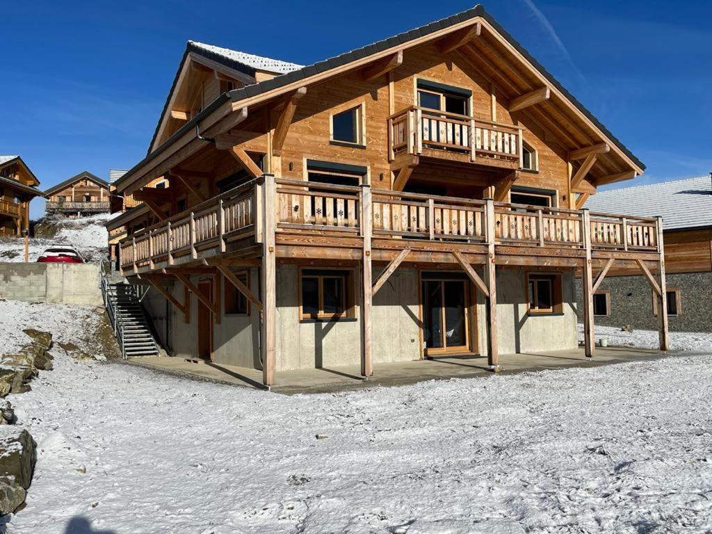 Appartement Lumineux Neuf Dans Bas De Chalet Le Douglas La Joue du Loup Extérieur photo